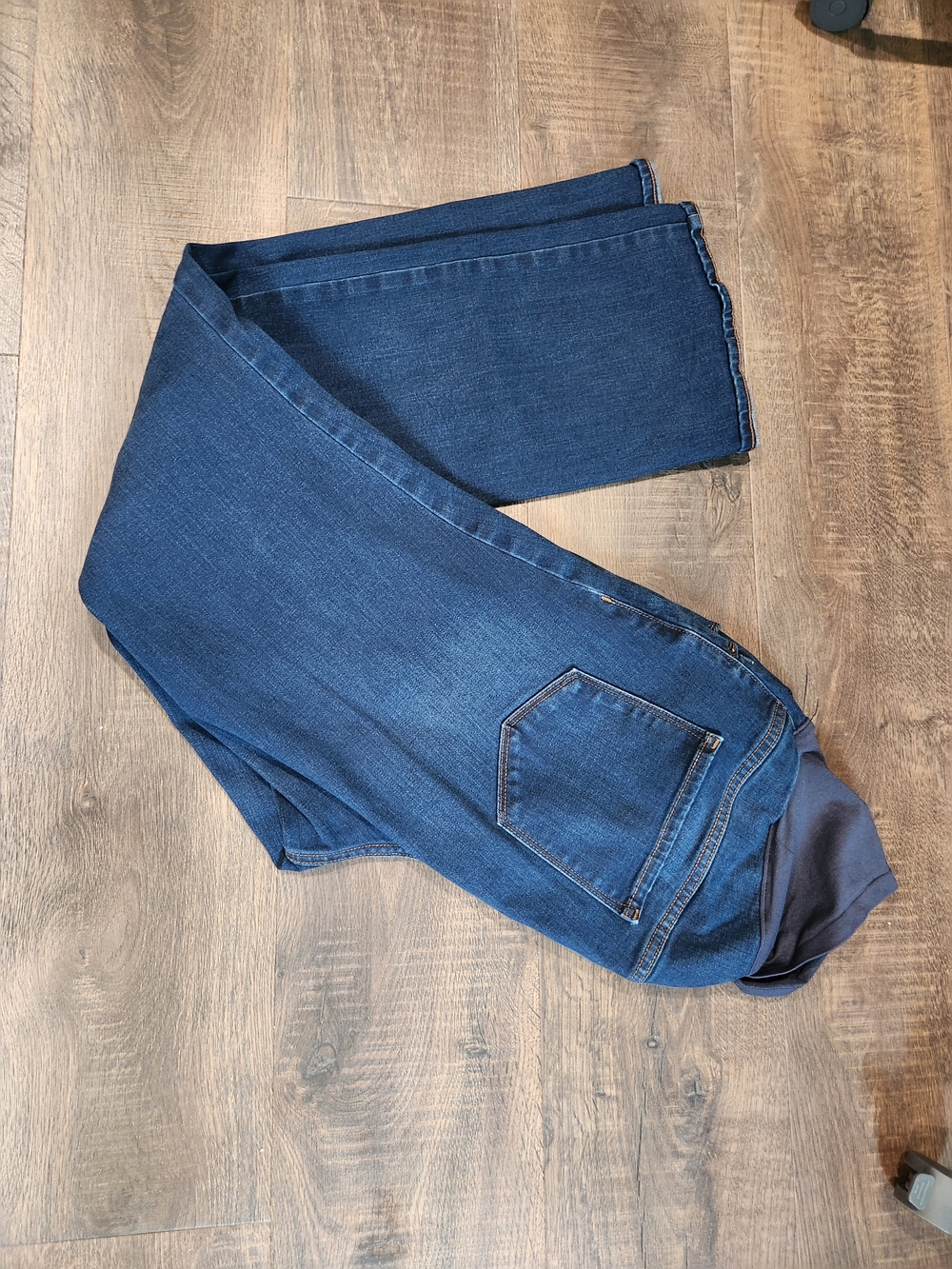 Old Navy Dark Blue Maternity Boot-Cut Jeans